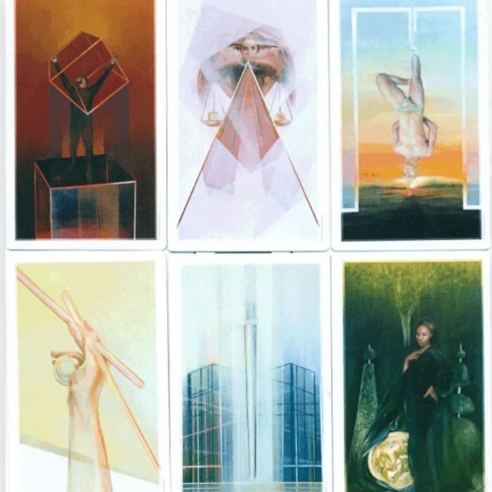THE FOUNTAIN TAROT | Modern Geometric Abstract Art | 78-Card Tarot Deck NWT